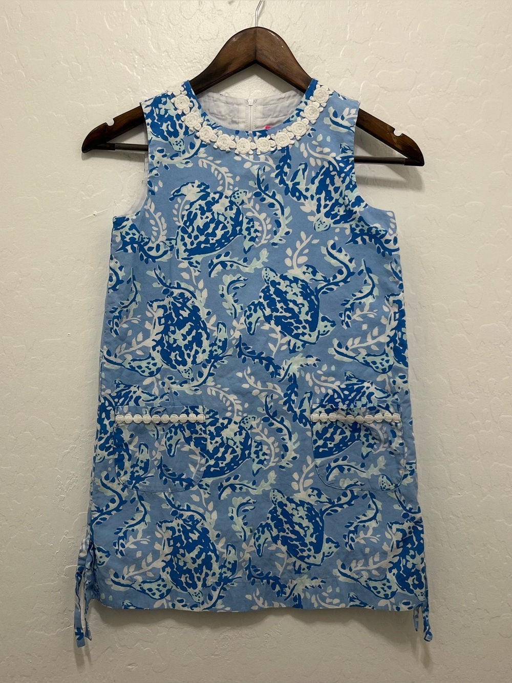 Lilly Pulitzer Girls Turtley Awesome Shift Dress Size 10